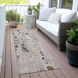 Addison Chantille ACN2092 Abstract Machine Made Transitional Linen Rug