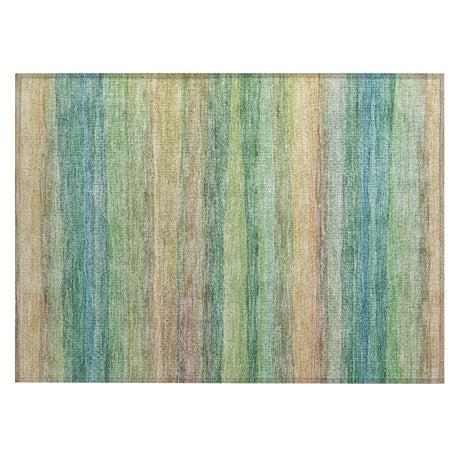 Addison Chantille ACN2093 Stripes Machine Made Transitional Aloe Rug