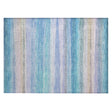 Addison Chantille ACN2093 Stripes Machine Made Transitional Aqua Rug