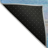 Addison Chantille ACN2093 Stripes Machine Made Transitional Aqua Rug
