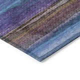 Addison Chantille ACN2093 Stripes Machine Made Transitional Blue Rug