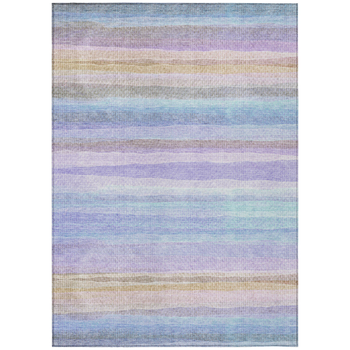 Addison Chantille ACN2093 Stripes Machine Made Transitional Lavender Rug