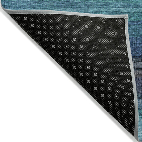 Addison Chantille ACN2093 Stripes Machine Made Transitional Teal Rug