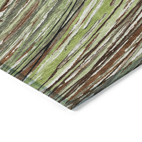 Addison Chantille ACN2094 Swirls Machine Made Transitional Aloe Rug