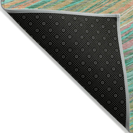 Addison Chantille ACN2094 Swirls Machine Made Transitional Teal Rug