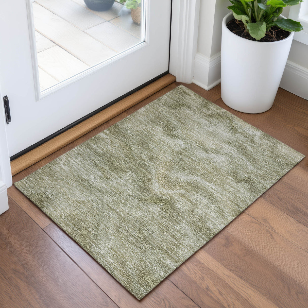 Addison Chantille ACN2095 Waves Machine Made Transitional Sage Rug