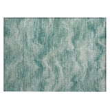 Addison Chantille ACN2095 Waves Machine Made Transitional Teal Rug