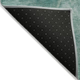 Addison Chantille ACN2095 Waves Machine Made Transitional Teal Rug