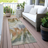Addison Chantille ACN2096 Abstract Machine Made Transitional Beige Rug