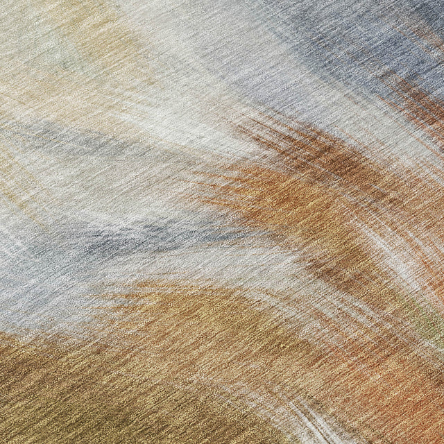 Addison Chantille ACN2096 Abstract Machine Made Transitional Beige Rug