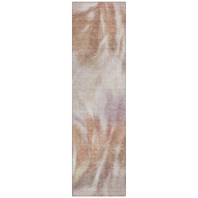 Addison Chantille ACN2096 Abstract Machine Made Transitional Copper Rug