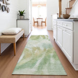 Addison Chantille ACN2096 Abstract Machine Made Transitional Green Rug