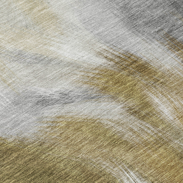 Addison Chantille ACN2096 Abstract Machine Made Transitional Pewter Rug