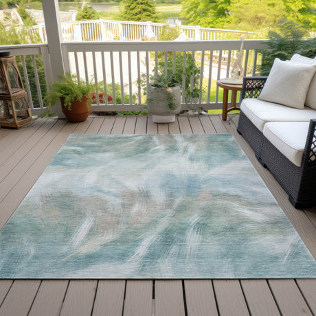Addison Chantille ACN2096 Abstract Machine Made Transitional Sky Rug