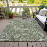 Addison Chantille ACN2097 Geometric Machine Made Transitional Aloe Rug