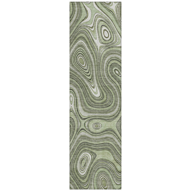 Addison Chantille ACN2097 Geometric Machine Made Transitional Aloe Rug