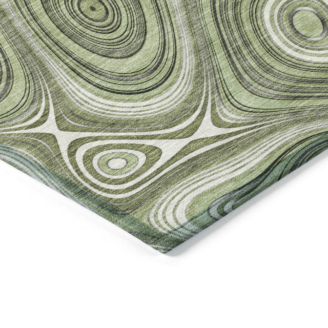 Addison Chantille ACN2097 Geometric Machine Made Transitional Aloe Rug