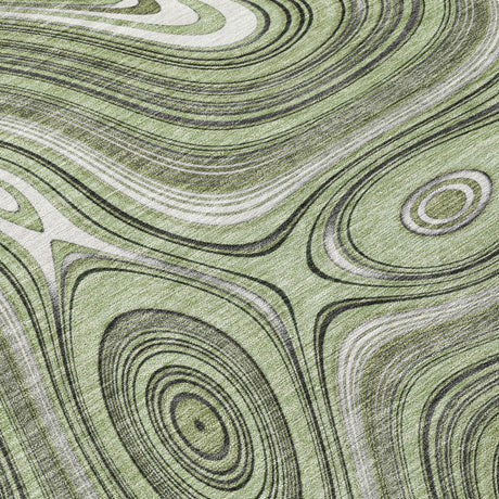 Addison Chantille ACN2097 Geometric Machine Made Transitional Aloe Rug