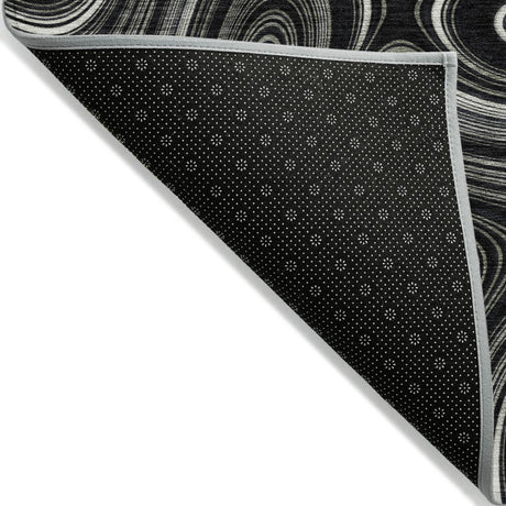 Addison Chantille ACN2097 Geometric Machine Made Transitional Black Rug