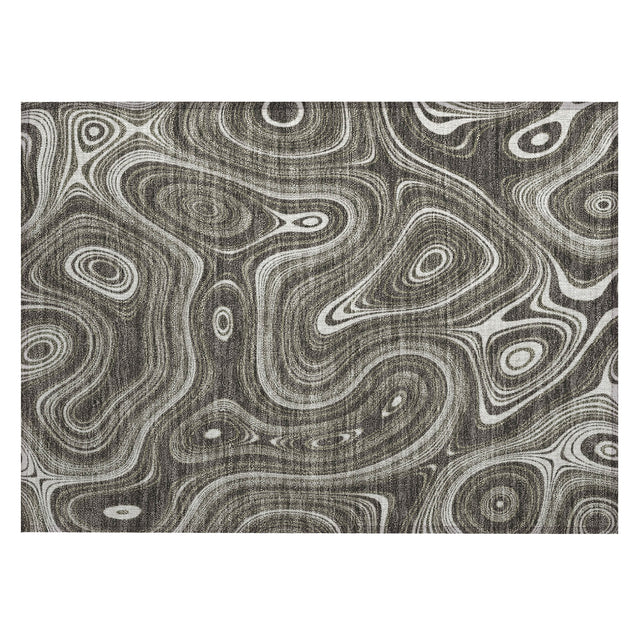 Addison Chantille ACN2097 Geometric Machine Made Transitional Gray Rug