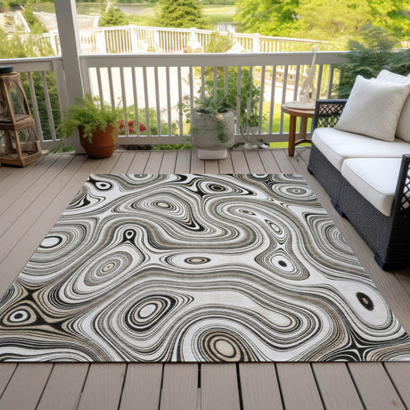 Addison Chantille ACN2097 Geometric Machine Made Transitional Ivory Rug