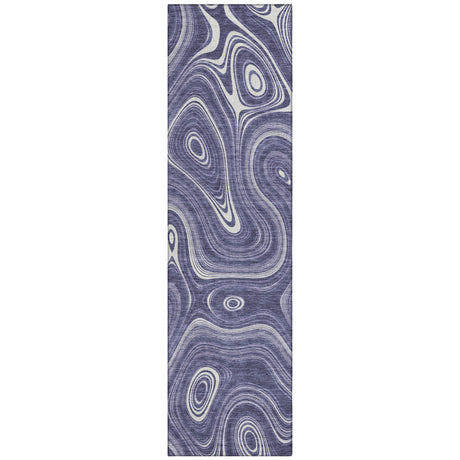 Addison Chantille ACN2097 Geometric Machine Made Transitional Plum Rug
