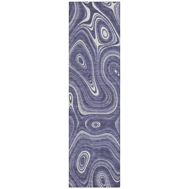 Addison Chantille ACN2097 Geometric Machine Made Transitional Plum Rug