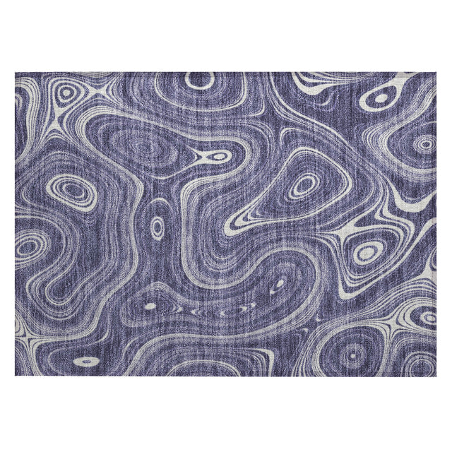 Addison Chantille ACN2097 Geometric Machine Made Transitional Plum Rug