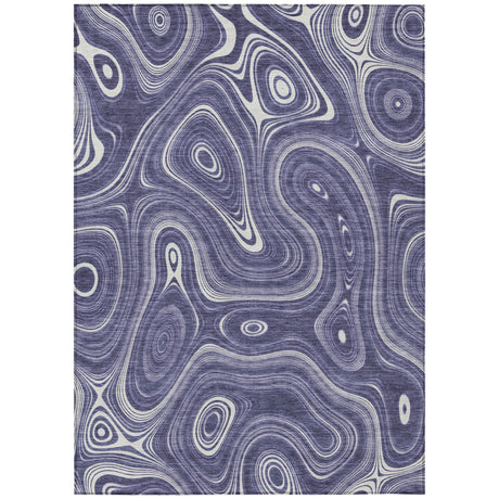 Addison Chantille ACN2097 Geometric Machine Made Transitional Plum Rug
