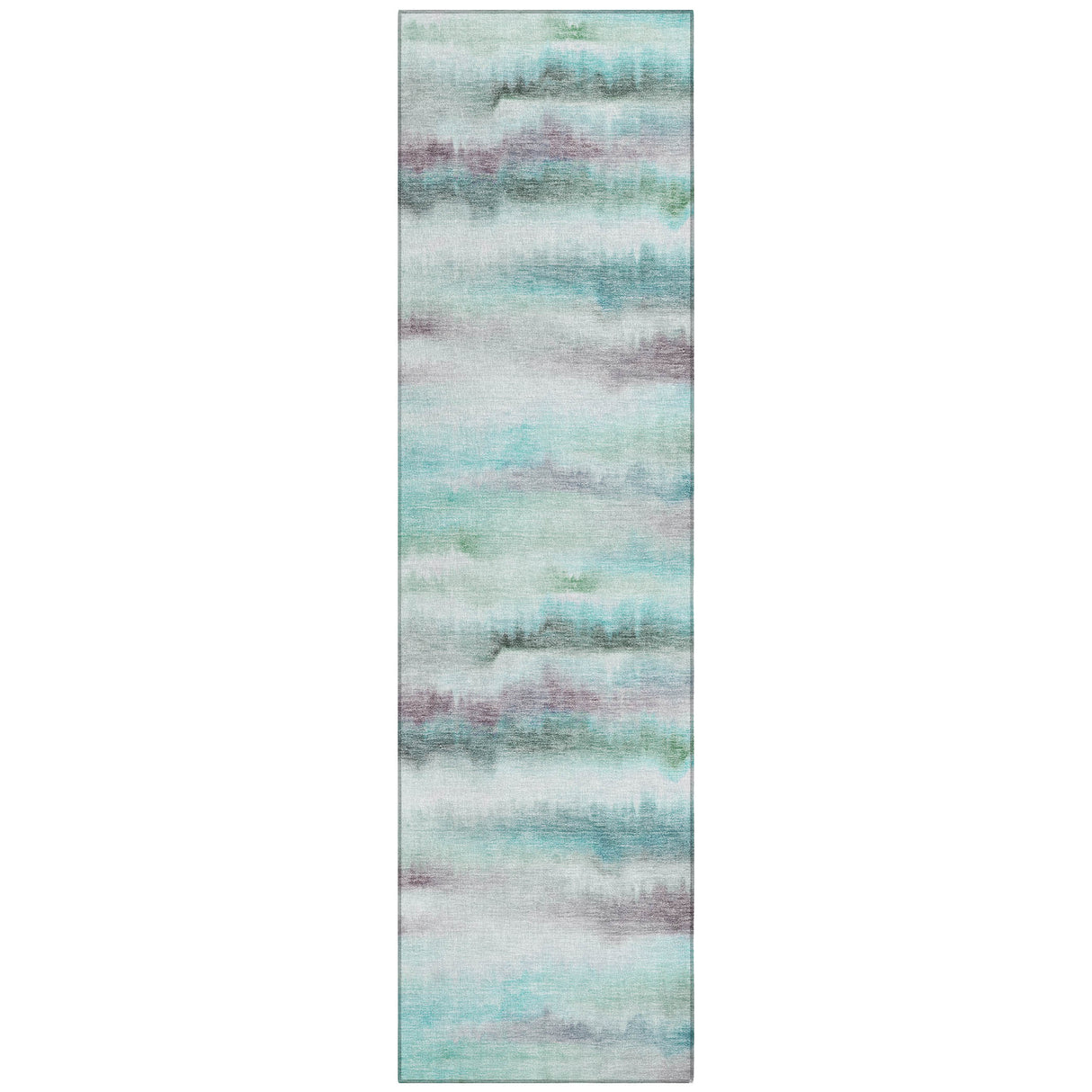 Addison Chantille ACN2098 Stripes Machine Made Transitional Teal Rug
