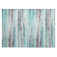 Addison Chantille ACN2098 Stripes Machine Made Transitional Teal Rug