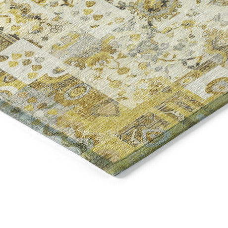 Addison Chantille ACN2099 Global Machine Made Traditional Gold Rug