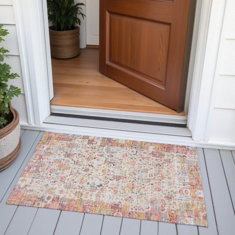 Addison Chantille ACN2099 Global Machine Made Traditional Pink Rug