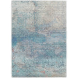Addison Chantille ACN2100 Abstract Machine Made Transitional Aqua Rug