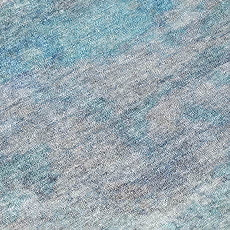 Addison Chantille ACN2100 Abstract Machine Made Transitional Aqua Rug
