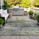 Addison Chantille ACN2100 Abstract Machine Made Transitional Olive Rug