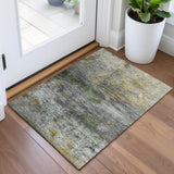 Addison Chantille ACN2100 Abstract Machine Made Transitional Olive Rug