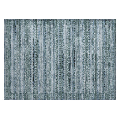 Addison Chantille ACN2101 Stripes Machine Made Transitional Aloe Rug