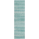 Addison Chantille ACN2101 Stripes Machine Made Transitional Aqua Rug