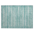 Addison Chantille ACN2101 Stripes Machine Made Transitional Aqua Rug