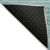 Addison Chantille ACN2101 Stripes Machine Made Transitional Aqua Rug