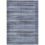 Addison Chantille ACN2101 Stripes Machine Made Transitional Blue Rug