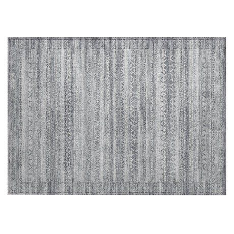 Addison Chantille ACN2101 Stripes Machine Made Transitional Gray Rug