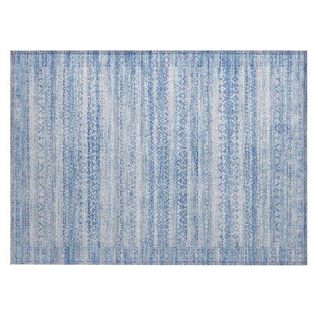 Addison Chantille ACN2101 Stripes Machine Made Transitional Sky Rug