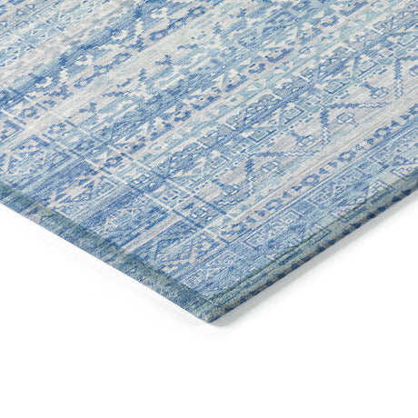 Addison Chantille ACN2101 Stripes Machine Made Transitional Sky Rug