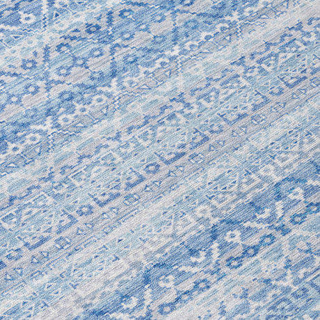 Addison Chantille ACN2101 Stripes Machine Made Transitional Sky Rug