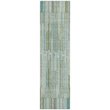 Addison Chantille ACN2102 Stripes Machine Made Transitional Aloe Rug