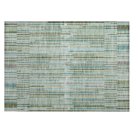 Addison Chantille ACN2102 Stripes Machine Made Transitional Aloe Rug