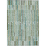Addison Chantille ACN2102 Stripes Machine Made Transitional Aloe Rug
