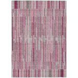 Addison Chantille ACN2102 Stripes Machine Made Transitional Blush Rug